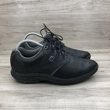 FootJoy Golf Shoes Mens 9 M Black GreenJoy Lace Up Soft Spike Cleats