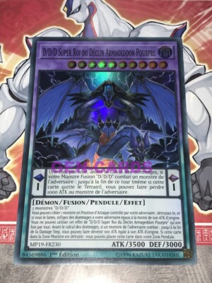 Yu Gi Oh Karte D/D/D Super King of Decin Armagesson Purple MP19-FR230