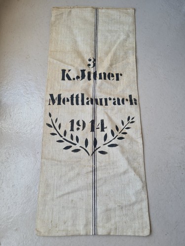 A6142 Leinensack | Getreidesack | Mettlaurach von 1914 | MEHLSACK Mettelaurach