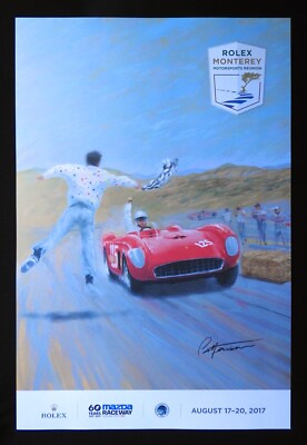 2017 Rolex Monterey Motorsports Historic Races FERRARI 70th 500 TR Poster NEW