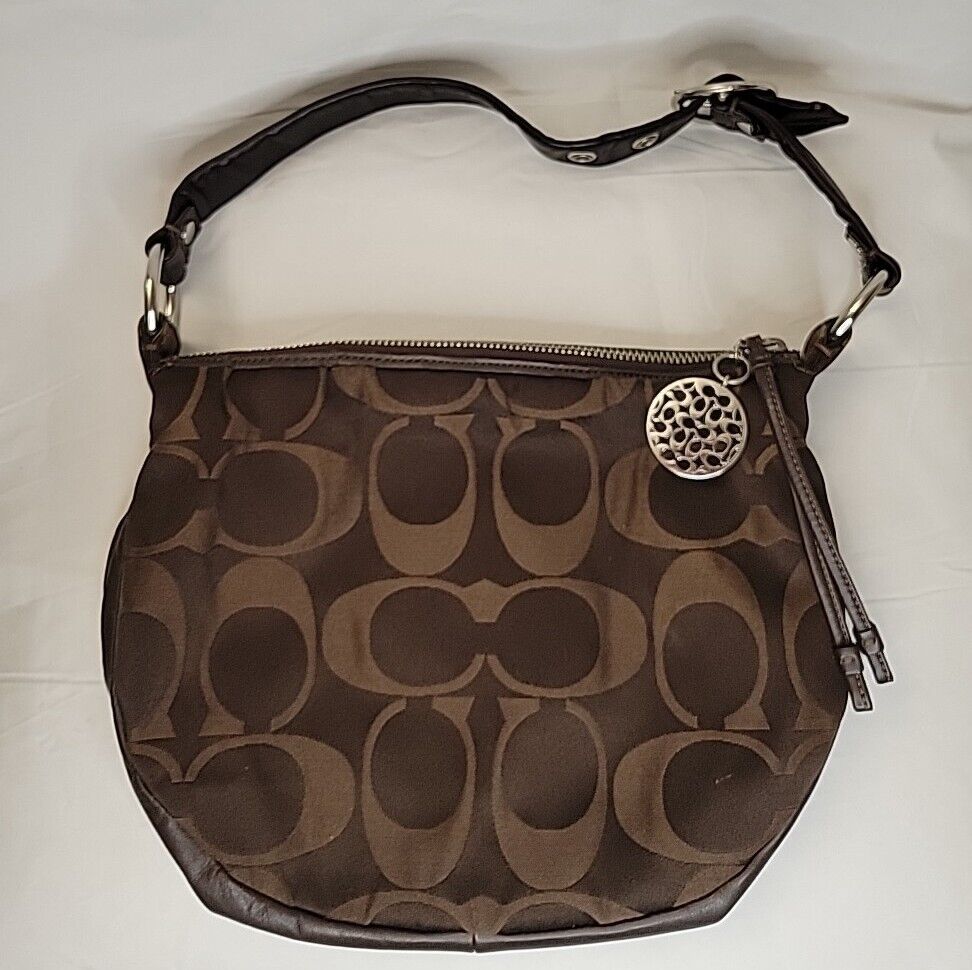 Coach Brown Signature ALI HOBO K0967-13636 Shoulder Bag Coach Brown Signature ALI HOBO K0967-13636 Shoulder Bag