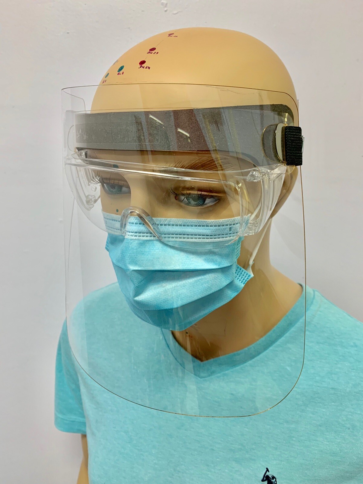 USA FACE SHIELD Eye Nose Mouth Protection Anti Spit Splash Sneeze