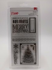 American Crafts Stamps Set Mistlebow - Christmas 13ct 59167