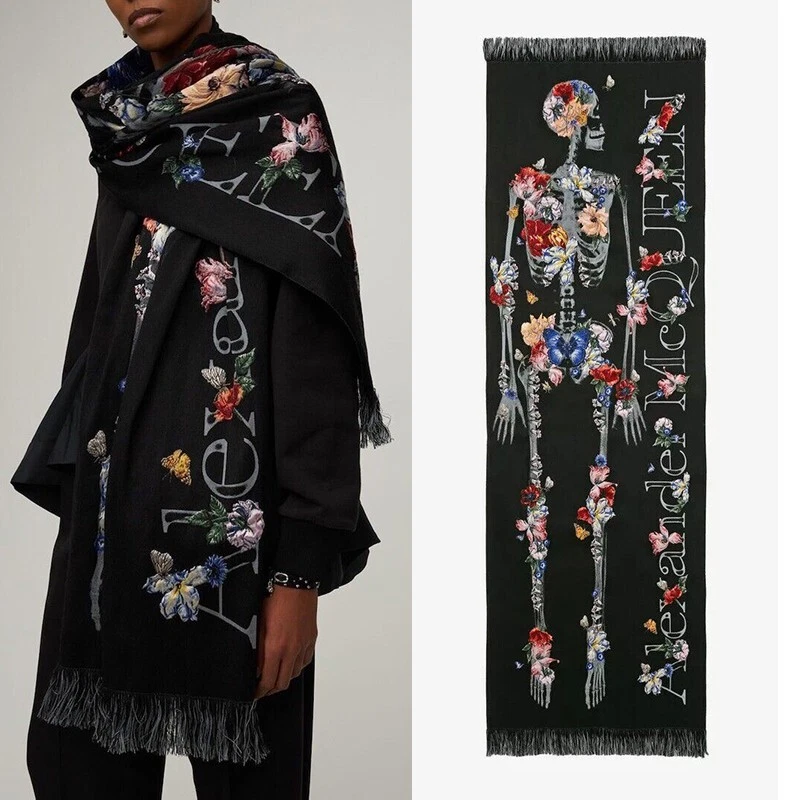Alexander mcqueen cheap scarf wool