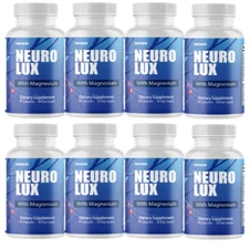 NeuroLux, Magnesium Support for Nerve Function & Relaxation - 8 Bottles