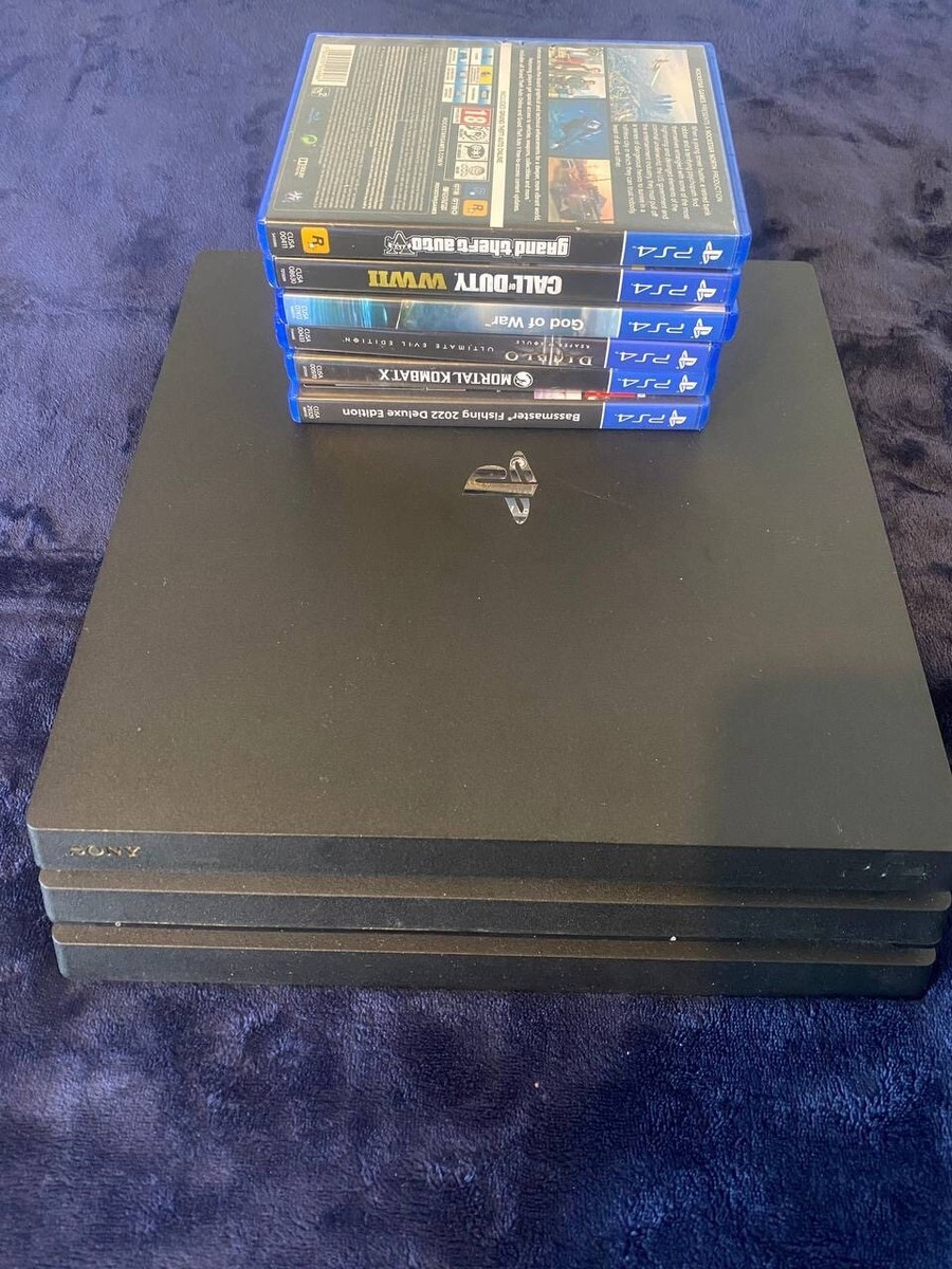 おもちゃ PS4 Pro 1TB CUHJ-10032 CONSOLA SONY PLAYSTATION PS4 PRO JET BLACK - 1 TB + 2 CONTROLES