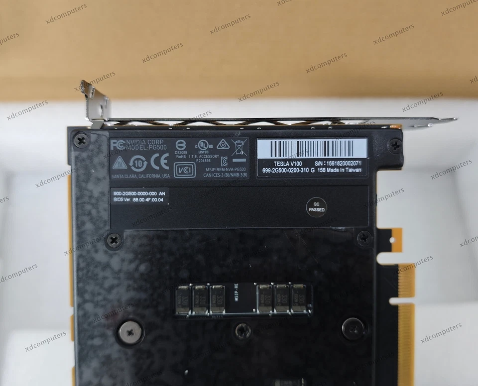 Original Nvidia Tesla V100 16GB GPU PCIE Accelerator Card Machine Learning AI - Image 4 of 4