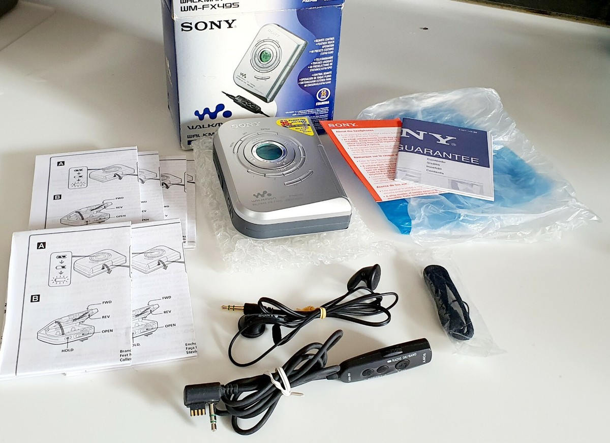 New Sony Walkman WM-FX495 AM FM Radio Personal Portable Cassette