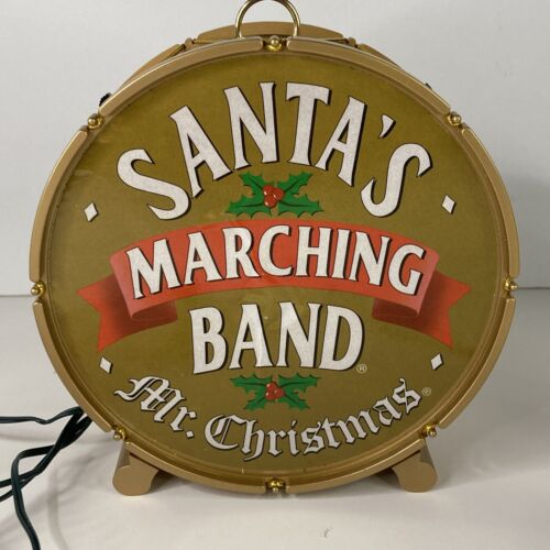 Mr Christmas Santa's Marching Band 4 Babbo Natale batteria animatronic musical 23611 funziona - Foto 6 di 14