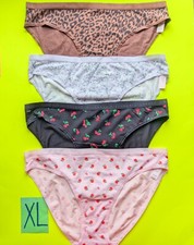 Victoria's Secret PINK Size XL Cotton Bikini Panty Bundle - Lot of 4