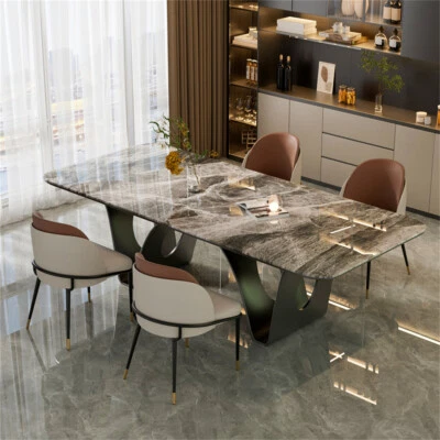 Modern Dining Chairs Set of 2 Side Chairs Kitchen Corner Chairs with Metal Frame - Image 1 of 4