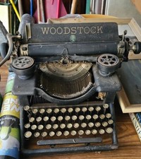 Vintage Woodstock Manual Typewriter Model 5N Decoration antique desk thumbnail