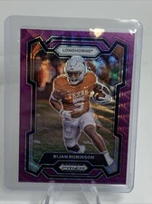 2024 Prizm Draft Picks Football Purple Wave Bijan Robinson  #14