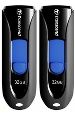 2PC Transcend 32 GB JetFlash 3.1 USB Memory Flash Thumb Storage Drives.
