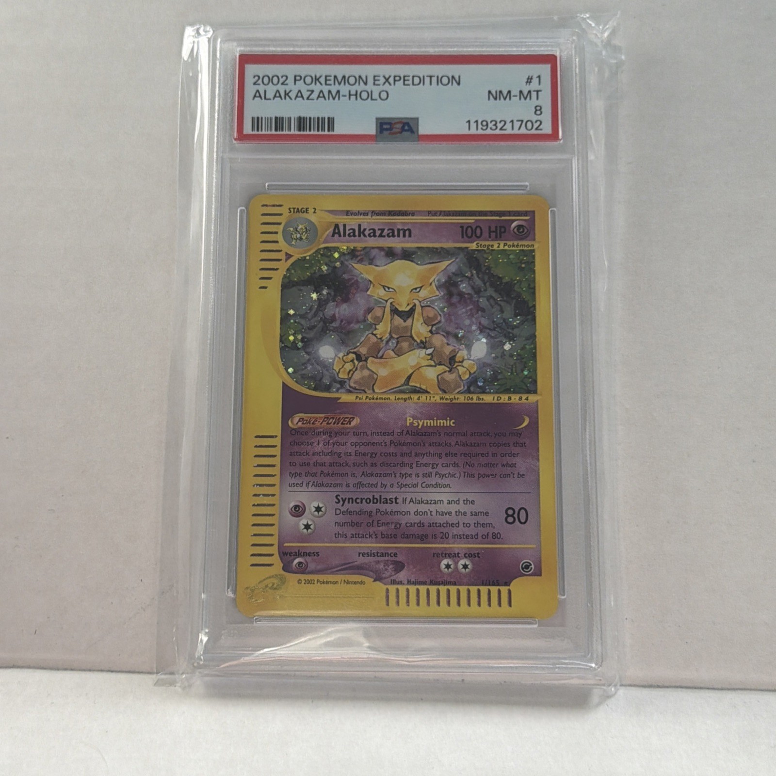 Pokemon Holo Alakazam front