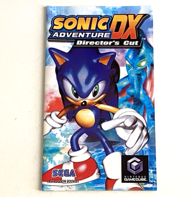 Sonic Adventure DX Manual Only NO GAME Nintendo GameCube
