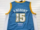Carmelo Anthony Denver Nuggets #15 Signed Basketball Jersey Mitchell & Ness COA