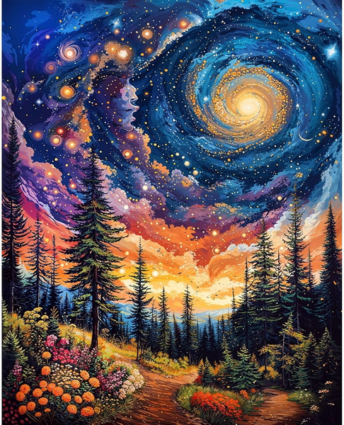 Malen Nach Zahlen Landschaft - Malen Nach Zahlen Erwachsene,Landschaft Paint By-image
