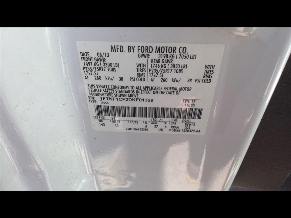 Used Air Cleaner Assembly fits: 2013 Ford F150 PICKUP 3.7 Grade A | eBay