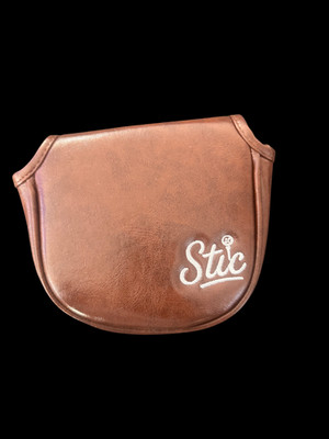 Lab DF3 Leather Putter Cover Brown Exterior, Green Interior Magnetic Closure 