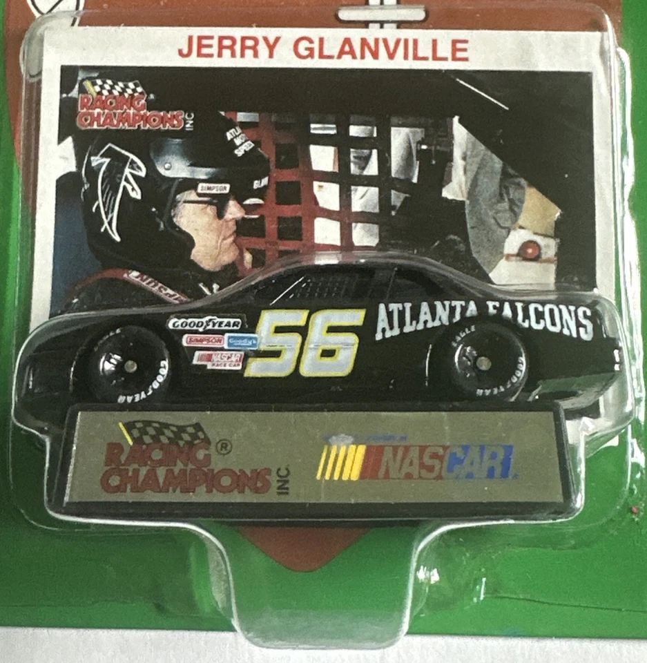 Racing Champions #56 Jerry Glanville Atlanta Falcons 1992 NASCAR Buick firmado Foto 4 de 4