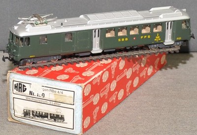 Hag 150 el. Triebwagen RBe 4/4  ''1408''  grün SBB Wechselstrom  sehr gut  OVP  H0