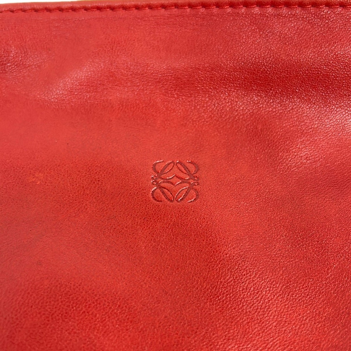 LOEWE - Red Nappa Leather Pouch — image 6