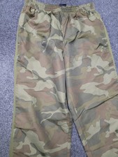 Starter Pants Boys XL 14-16 Green Camo Woven Mesh Lined Athletic Track Youth