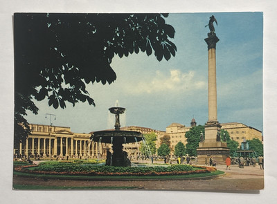 Stuttgart Palace Square with Royal Buildings Germany Postcard Unposted