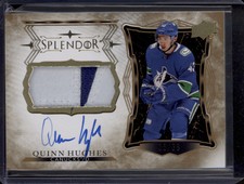 2021-22 The Cup Splendor Quinn Hughes Patch Auto SSP /36