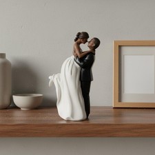 Bride and Groom Cake Topper Sweet Gift Wedding Couple Figurine Lightweight