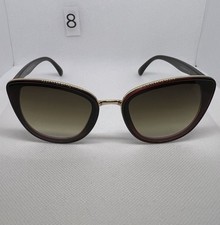 Piranha Women  s Brown Gradient Cat Eye Sunglasses Gold Bridge Retro