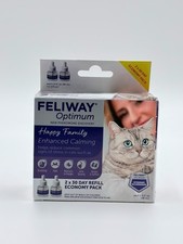 Feliway Optimum Happy Family Enhanced Calming Diffuser Refill 2 pck Exp 10/2026