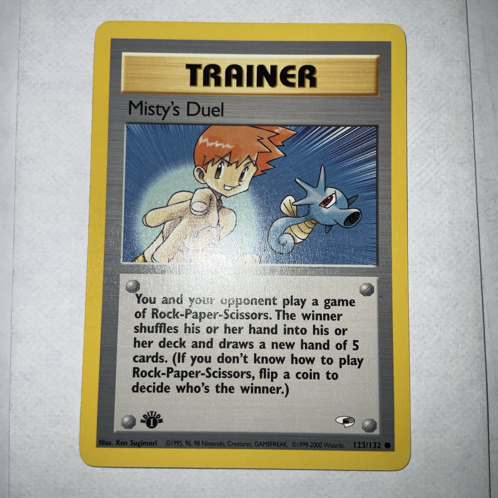 Misty’s Duel 123/132 Gym Heroes 1st Edition Regular - NM