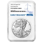 2023-W Proof $1 American Silver Eagle NGC PF69UC ER Blue Label