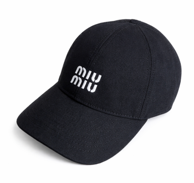miu miu ブラック ロゴキャップ Miu Miu Embroidered Logo Drawstring Baseball Cap No Box New | eBay