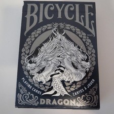 Bicycle Blue Dragon Playing Cards – Limitiertes Design Mit Drachen-Motiv, 54 Karten, Luftkissen-Finish Für Zauberer & Spieler
