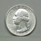 1934-D WASHINGTON QUARTER, About Uncirculated