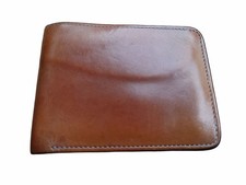 Wild Swans Wings White Bird Logo Leather Wallet Used Japan