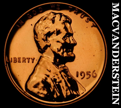 1956 Lincoln Wheat Cent - Choice Gem Proof  Lustrous  No Reserve  #G6886