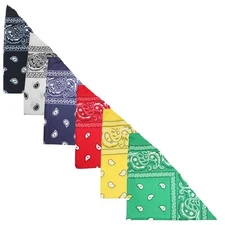 Balec Dog Bandana Paisley Durable Cotton Fabric Pet Triangle Kerchief