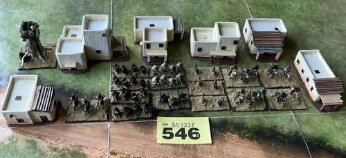10mm Painted Metal Arab Wargaming Army With Buildings, Includes UK P&P