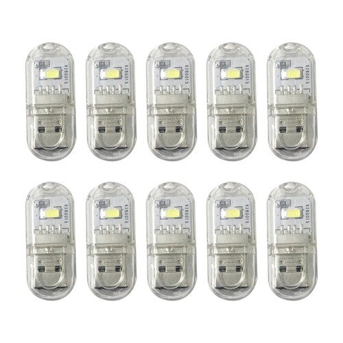 10 Lampes LED USB Flexibles Pour Lecture | Protection Des Yeux | Compatible PC Portable & Powerbank | Portable, Réglable, Pratique