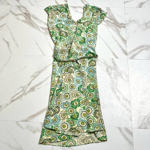 GUCCI Vestido Floral Seda, Hecho en Italia, Cinturón Incluido, Talla 42 Usado - Imagen 9 de 9