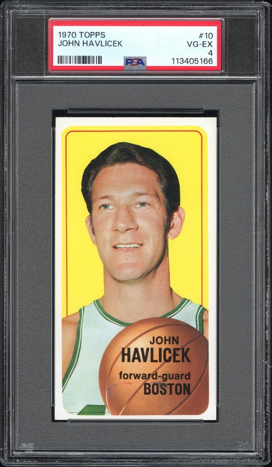 1970 TOPPS BASKETBALL JOHN HAVLICEK #10 BOSTON CELTICS PSA 4
