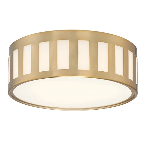 Crystorama Kendal 3-Light 14" Ceiling Light in Vibrant Gold - Picture 1 of 3
