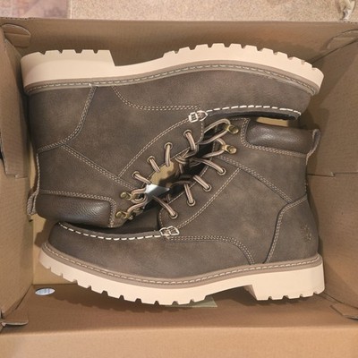 IZOD Miles Casual Lace Up Work Mens Chukka Style Boot Brown Size 10