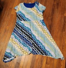 Dana Buchman Shift Dress Lined SIze XL Women's  Asymmetric #S!-14