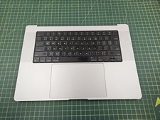Apple MacBook Pro 16" A2485 2021 Palmrest Touchpad Keyboard Battery Silver c388