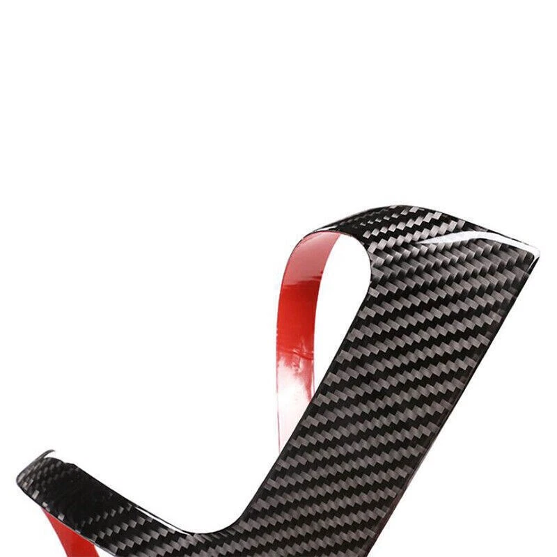 Para BMW M3 E90 fibra de carbono real 2008-2013 coche interior trasero caja de almacenamiento marco embellecedor Foto 4 de 4